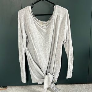 Cozy tie front sweatshirt from Nordstrom